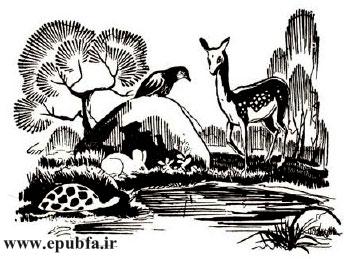 قصه همکاری موش و زاغ و آهو و سنگپشت-قصههای کِلیلهودِمنه برای بچههای خوب-ایپابفا